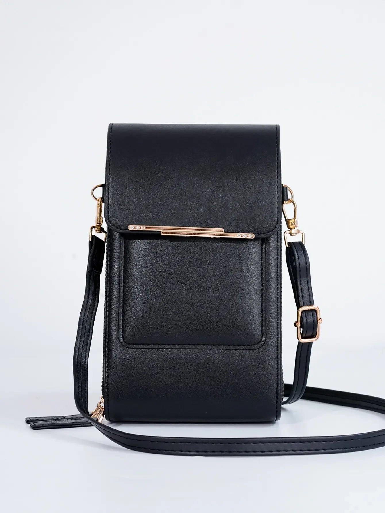 1pcs Solid Color Fashion Multi-pocket Waterproof Phone Wallet