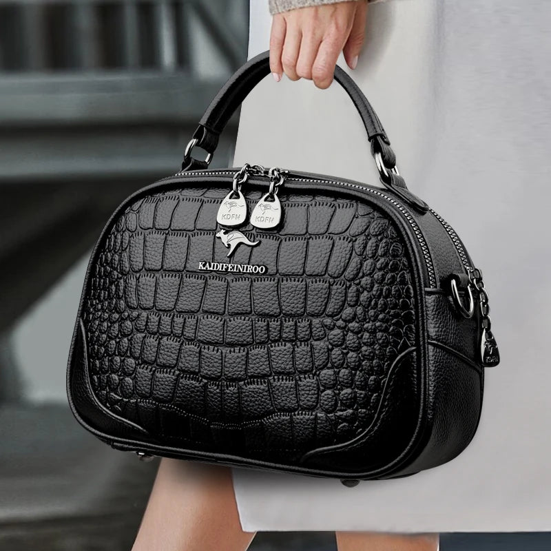 Luxury Brand Shoulder Bag Casual Large Capacity Soft Leather Sac