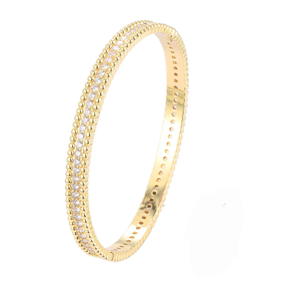 Leaf Zircon Bracelet Luxury Fashion Classic Plant Large Flower Bracelet