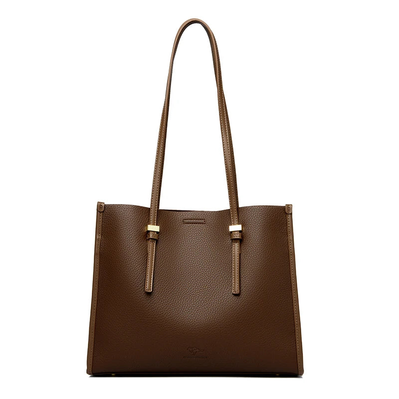 Large Capacity Tote Bags High Quality Soft Leather Luxury Handbag