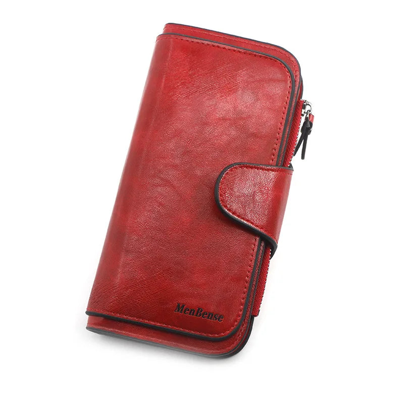 Fashion Wallet Woman Long Clutch PU Leather Large Capacity Card Holder Purse