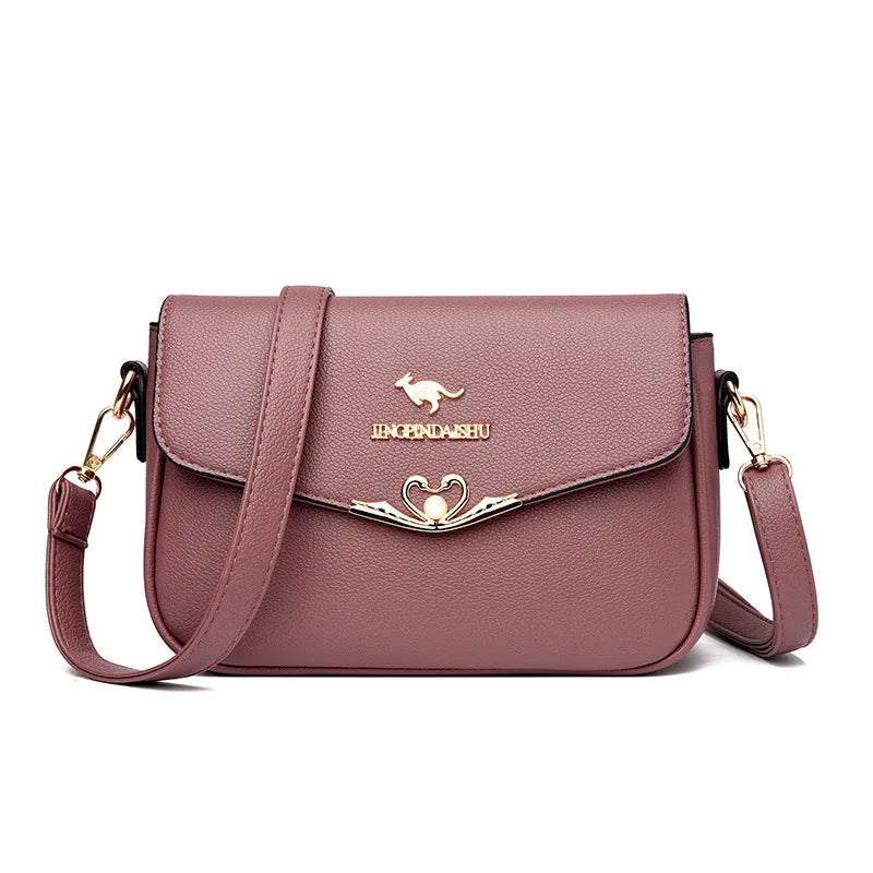 Fashionable Shoulder Bag Trendy PU Material Small Square Crossbody Bag