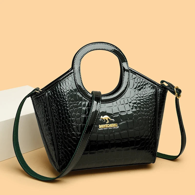 Luxury Designer Purse Handbag Patent Leather Crossbody