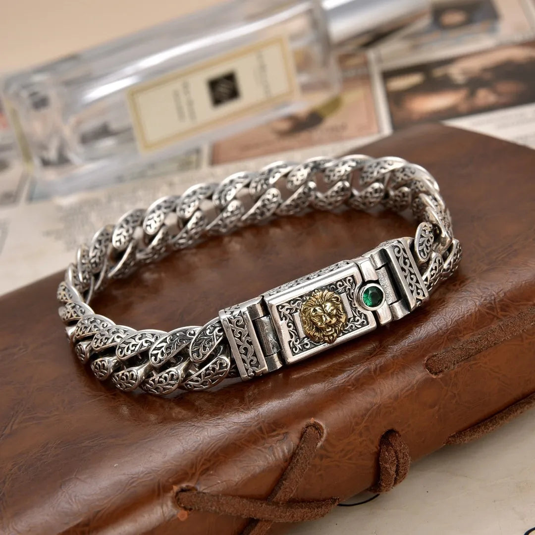 Exquisite Arabesque Pattern Patchwork Bracelet Vintage Adjustable Accessory
