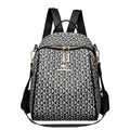 Fashion Retro Backpack Famous Designer Letter Printed Female Shoulder Bag