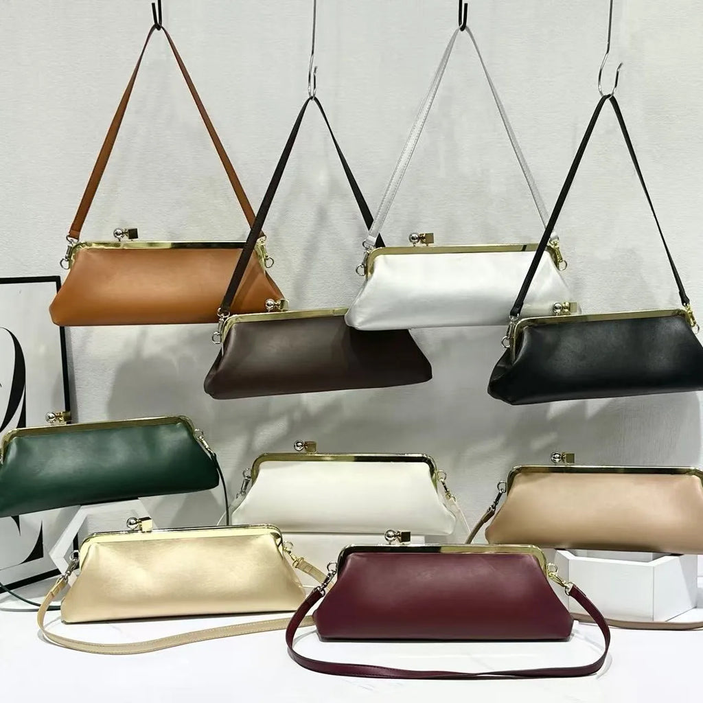 Fashionable Baguette Bag Long Clutch Bags with Removable Strap Luxury Design