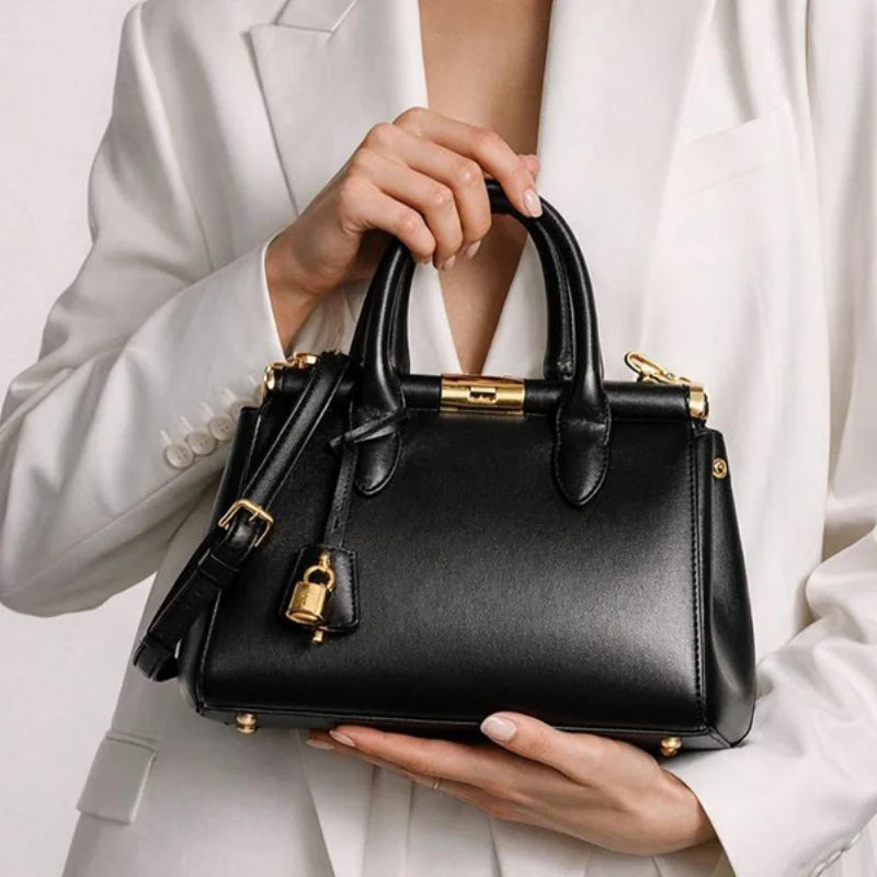 Luxury Leather Handbag Large-capacity Elegant Shoulder Bag