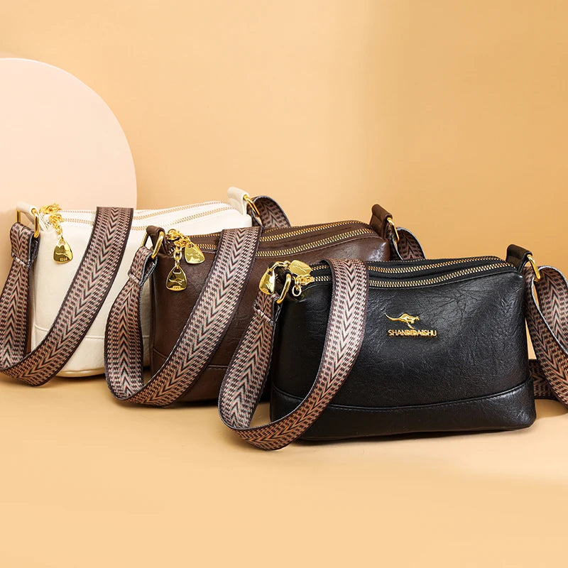 100% Cow Leather High Quality Luxury Design Handbag