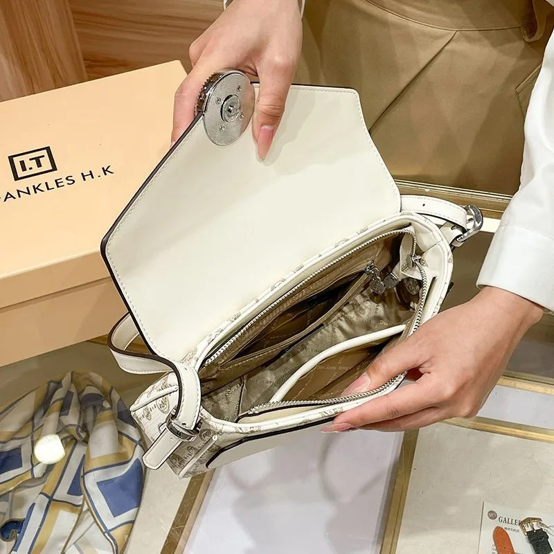 Brand women's shoulder bag high-end texture niche design