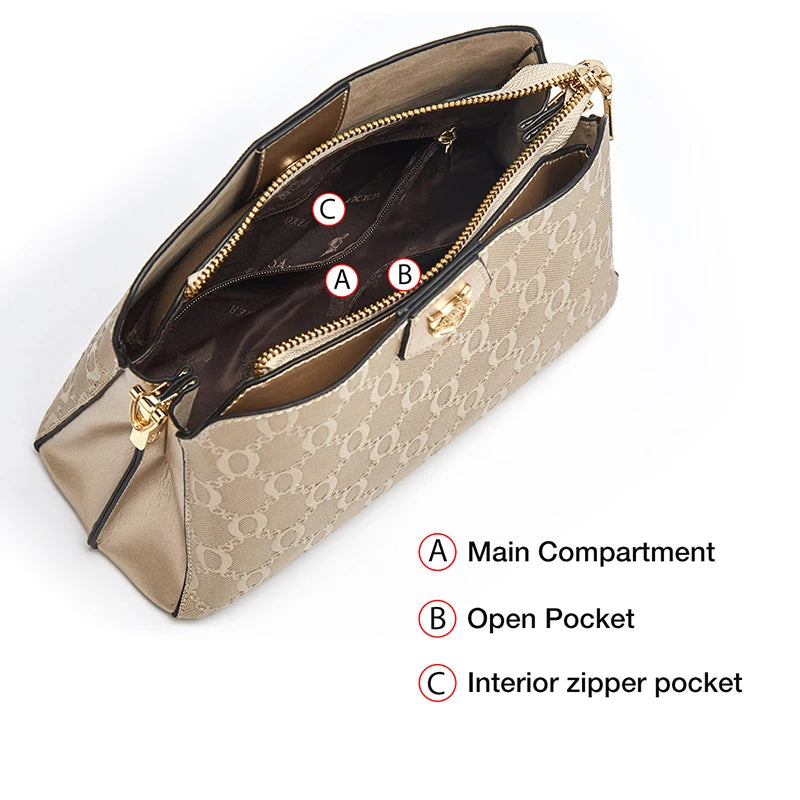 Women's Shoulder Bag Split Leather Lady Crossbody Bag