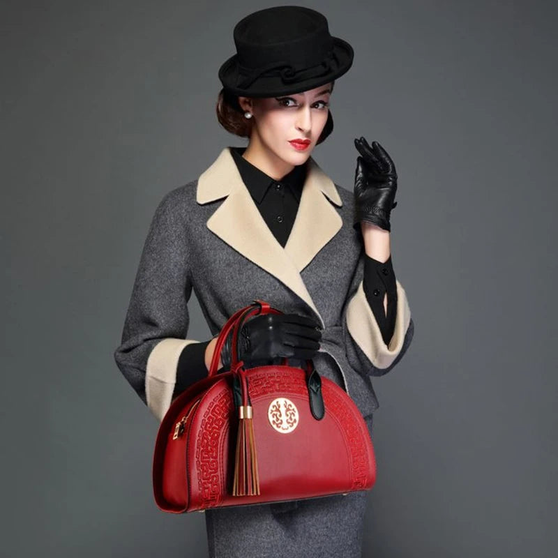 High Quality Fashion Handbag Embroidered Shoulder Bag