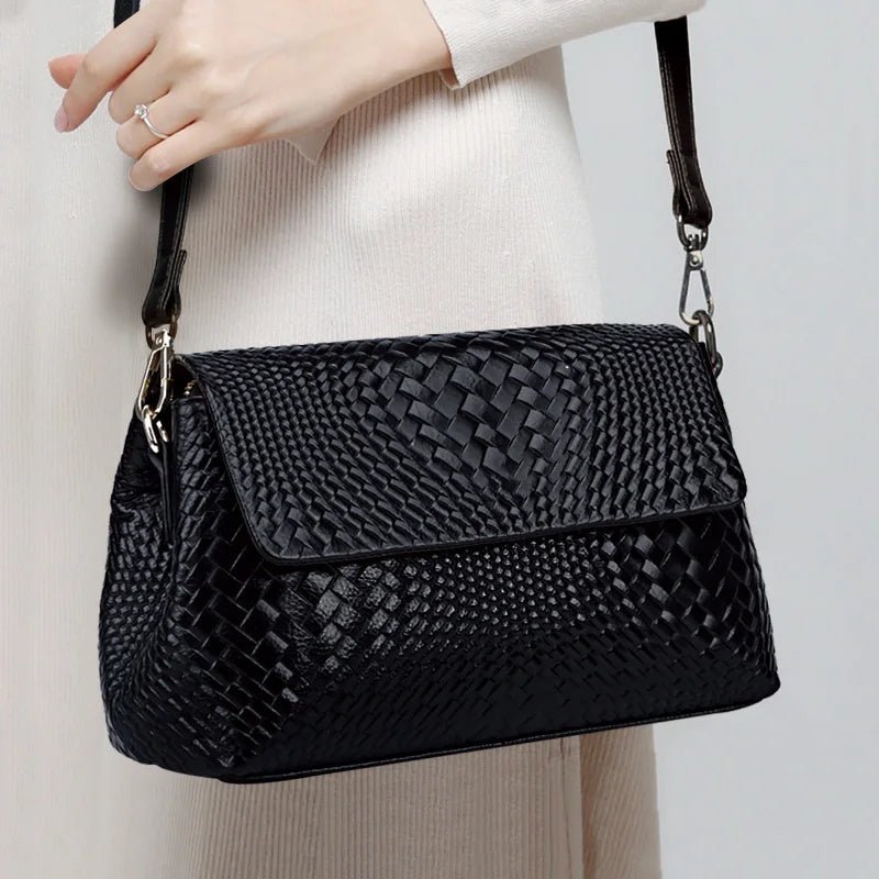 Fashion Cowhide Versatile Genuine Leather Shoulder Bag