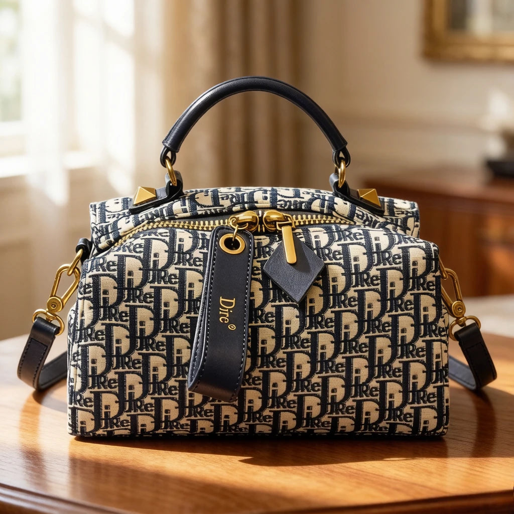Elegant Chic Retro High-End Leather Crossbody Handbag