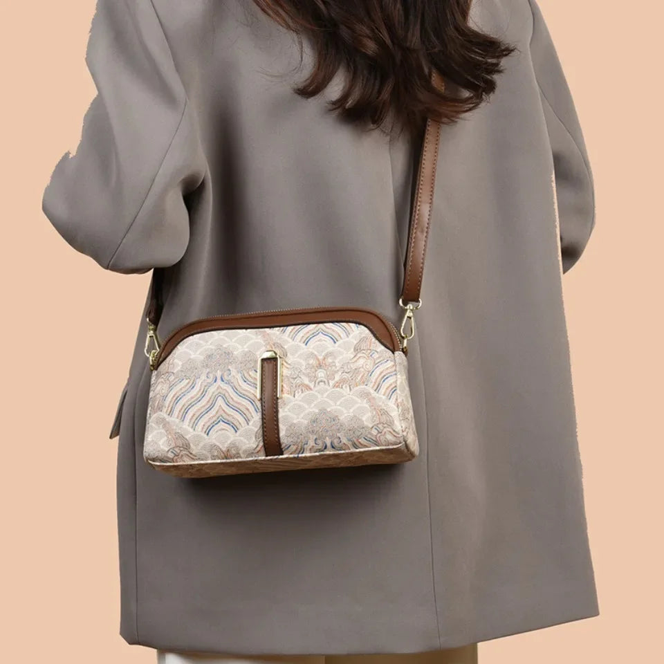 Luxury Design Shoulder Bag Fashion Print Purse Ladies High Quality Leather Bag