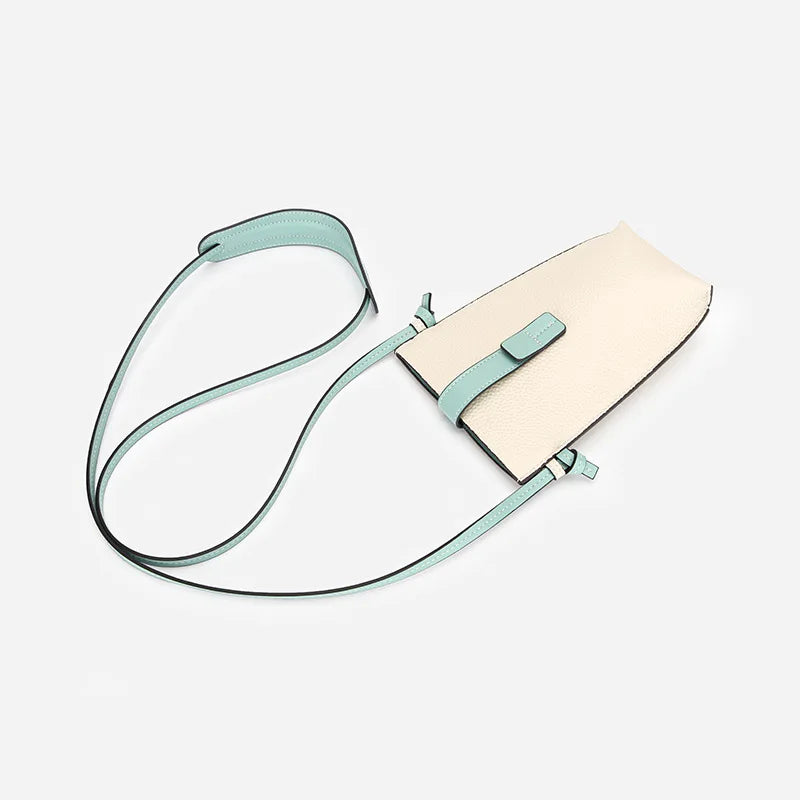 Genuine Leather Women Shoulder Bags Luxury Brands Mini Mobile Phone Bag