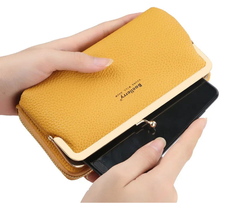 Multifunctional Crossbody Wallet Horizontal Zipper Organizer