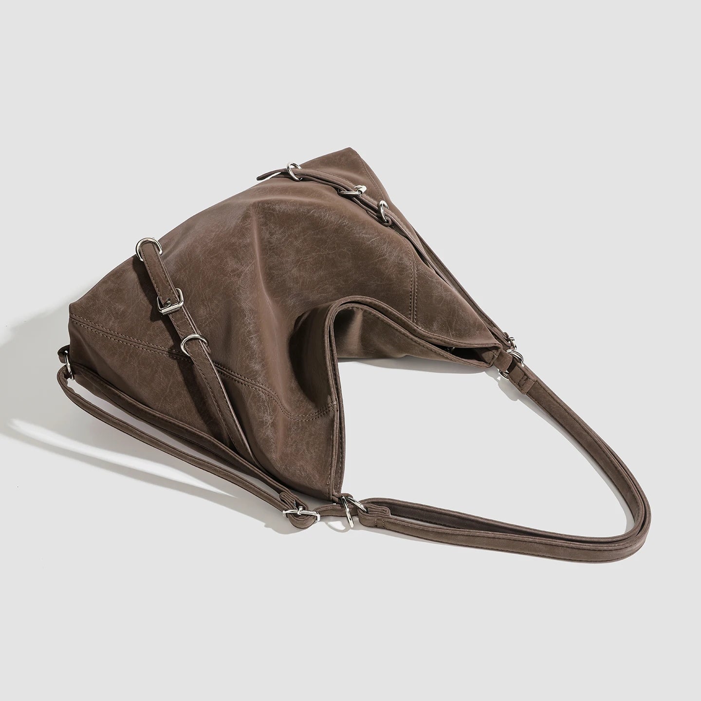 Large-Capacity Multi-Functional PU Leather Crossbody Bag