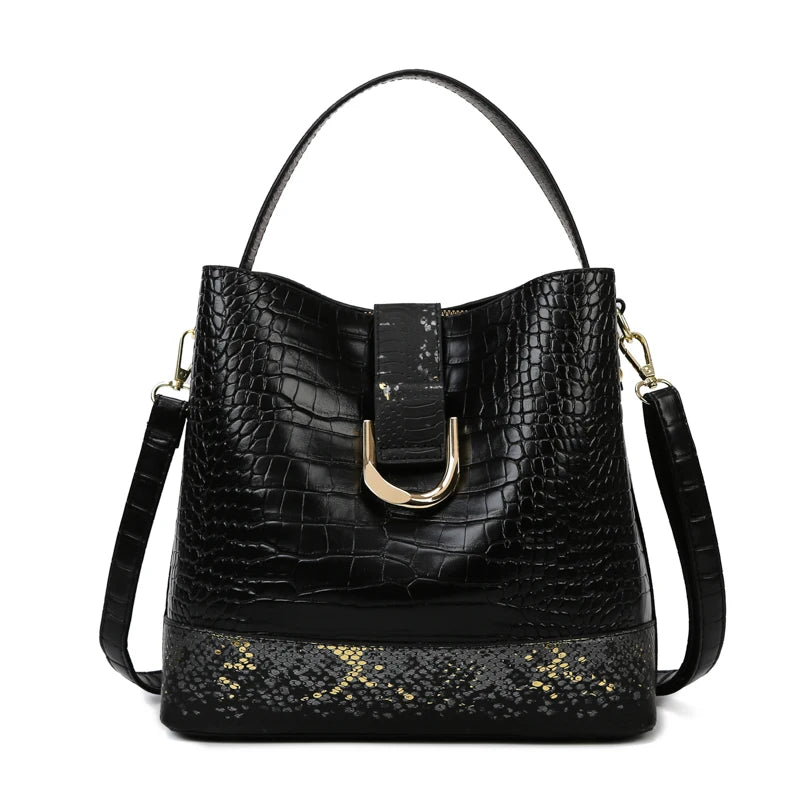 Soft Leather Bags Luxury Design High Quality Crocodile Pattern Bag