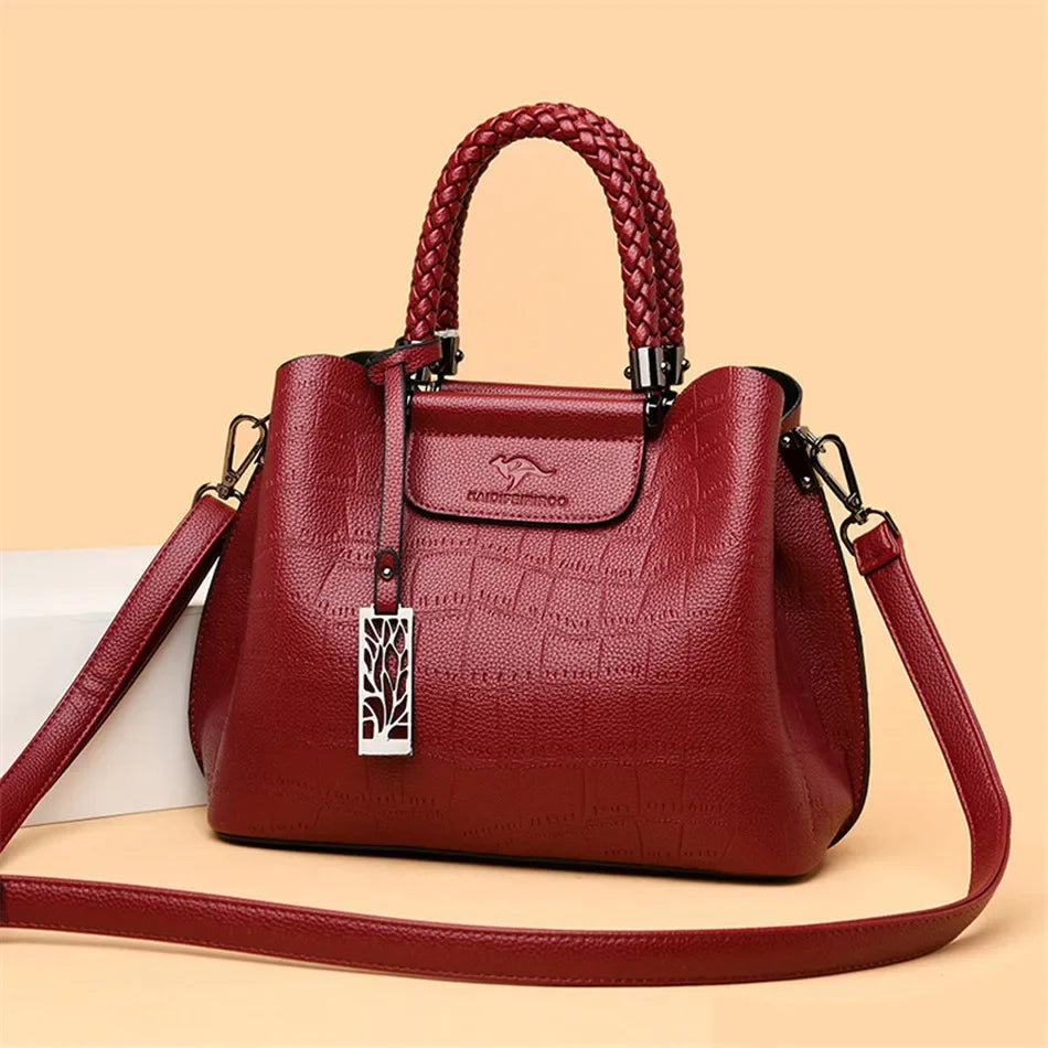 Luxury Handbags Stone Pattern Design Crossbody Bag