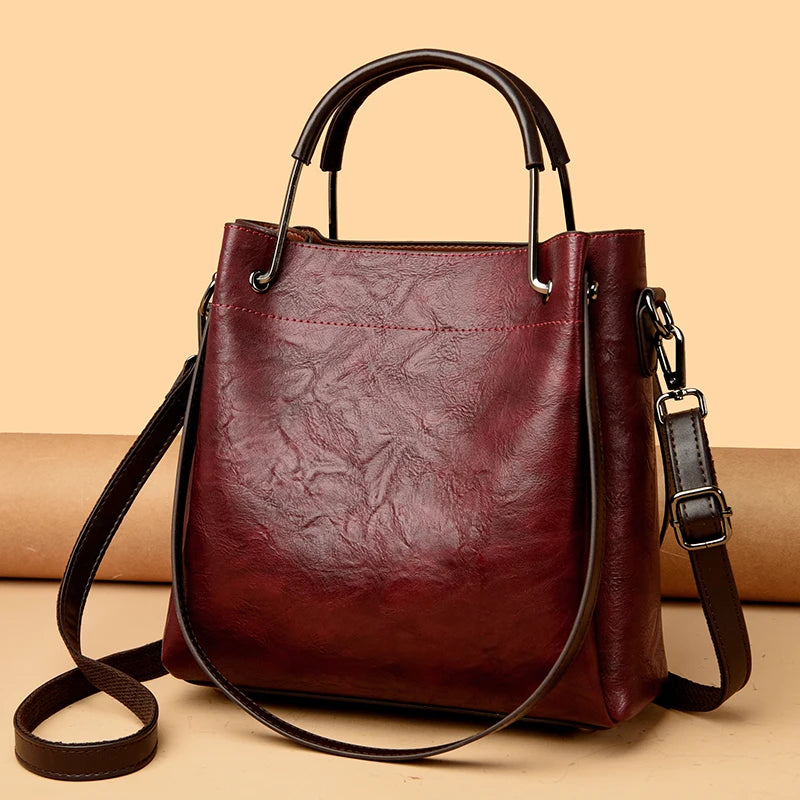 Luxury Handbag Design Big Shoulder Bags Trendy Large Capacity Leather Tote