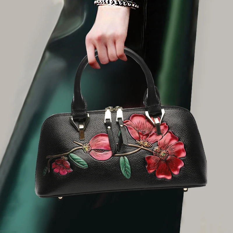 Genuine Leather Bag for Women Fashionable Small Handbag