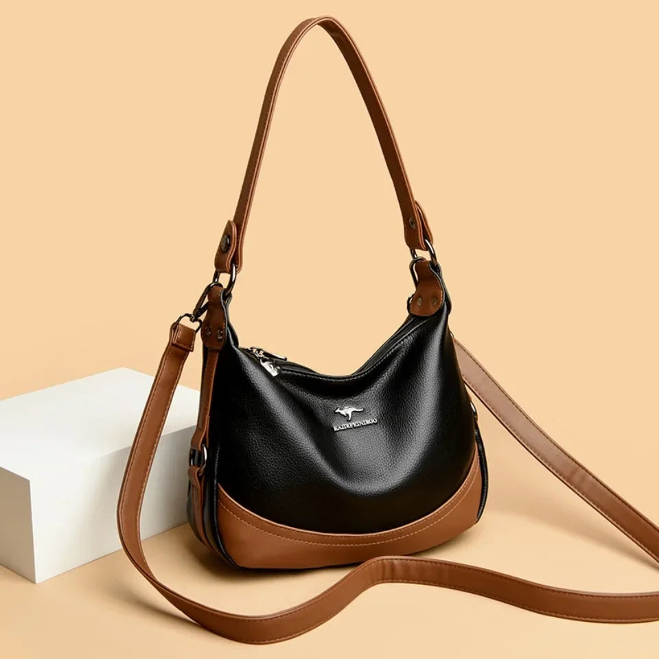High-Quality Leather Handbag Luxury Design Shoulder Bag