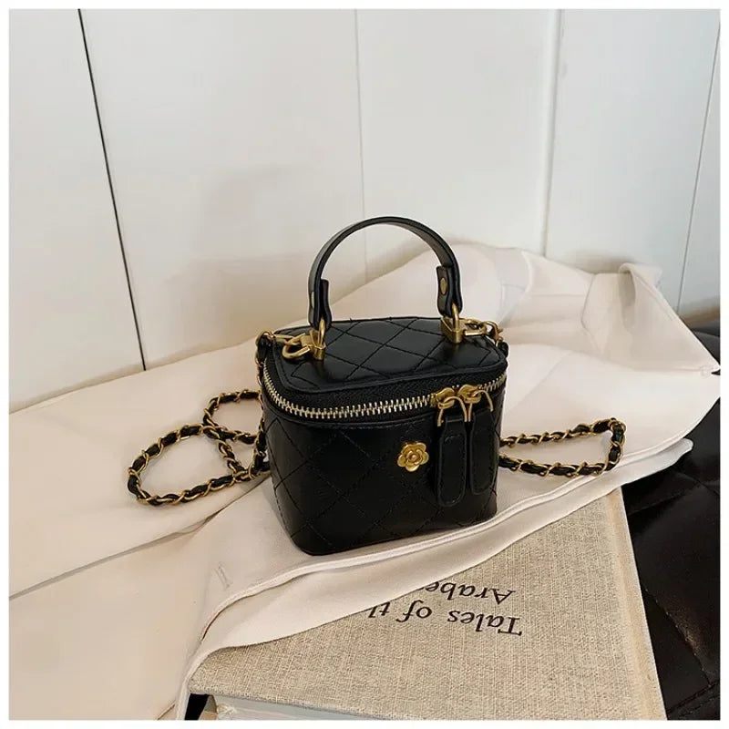 Mini Square Chains Handbag Thread Crossbody Bags Designer Box Bag with Short Handle