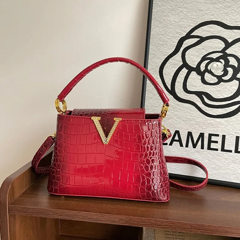 PU Pattern Leather Women Handbags Luxury Fashion Small Shoulder Messenger Bag