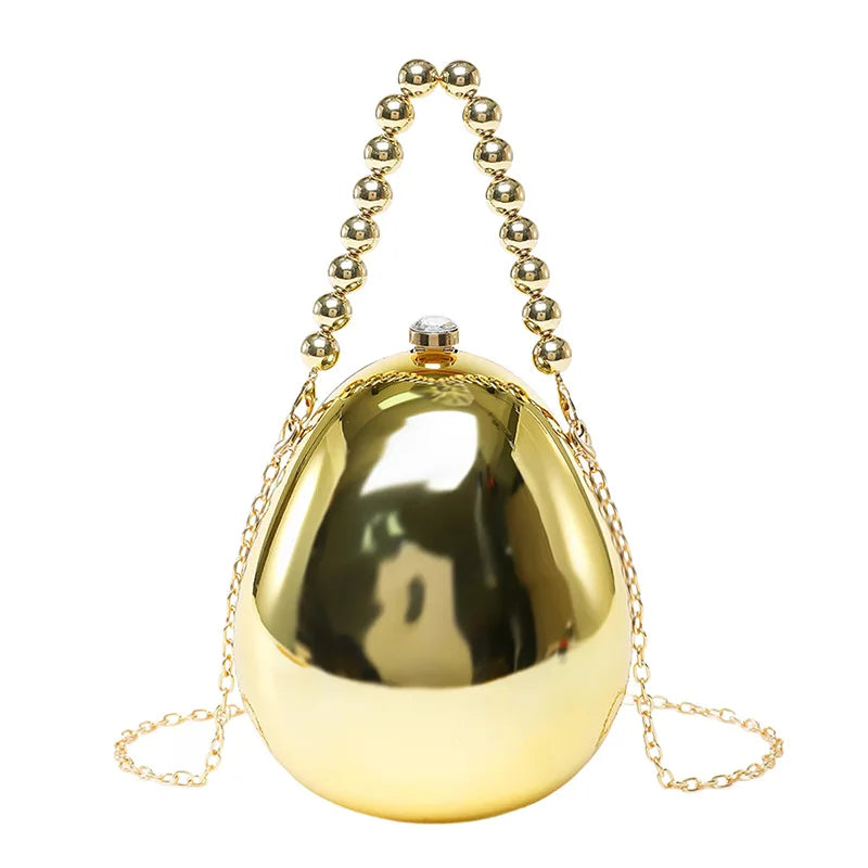 Acrylic eggshell bag fashion niche design women's messenger bag portable dinner bag