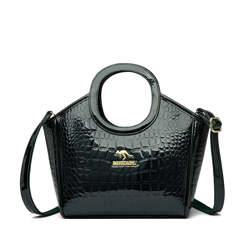 Luxury Designer Purse Handbag Patent Leather Crossbody
