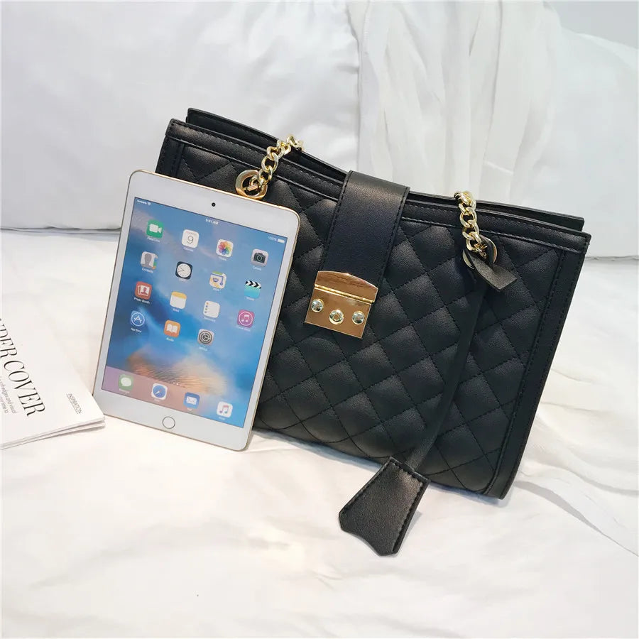 Large Capacity Pu Leather Chain Crossbody Bags High Quality Design