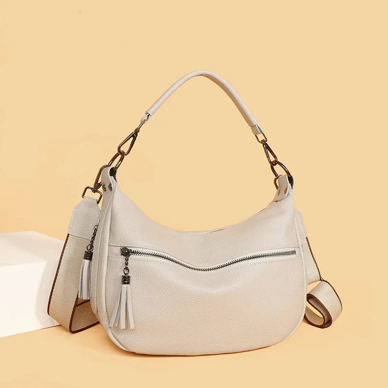 Genuine Leather Crossbody Handbag Shoulder Messenger Bag