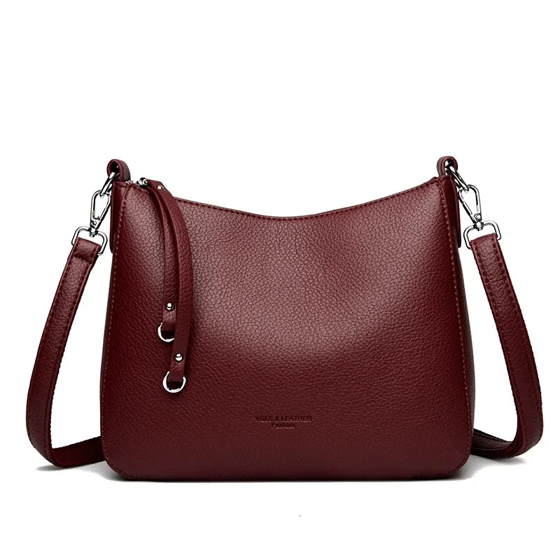 Genuine Leather Shoulder Bag Luxury Design Crossbody Bag
