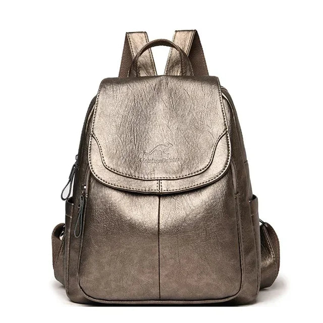 Soft Leather Backpack Fashion Female Shoulder Bag