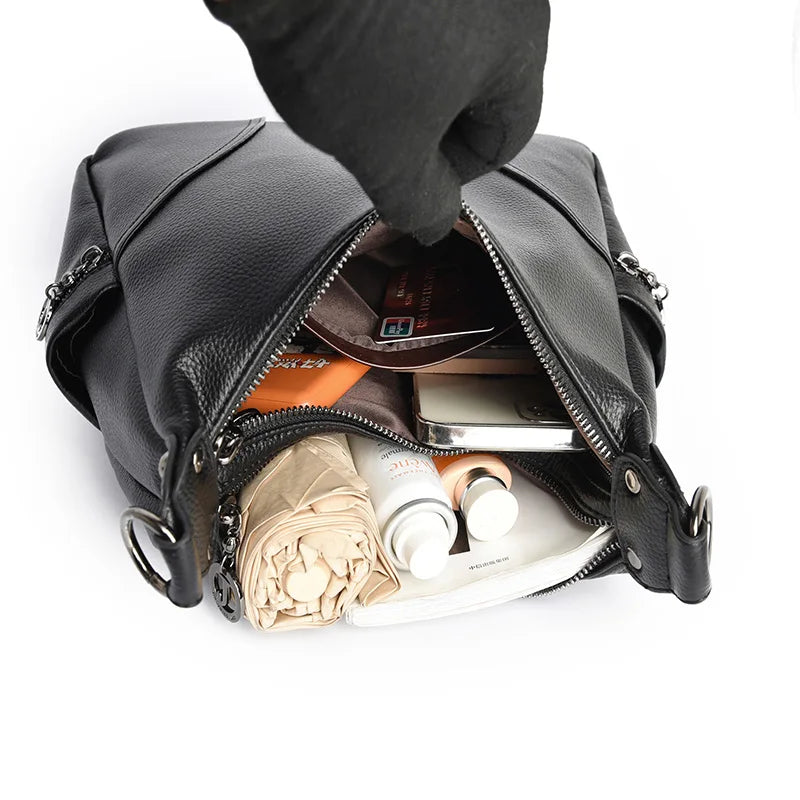 Luxury Design  High Quality Women's Soft Leather Shoulder Bags Crossbody Bag