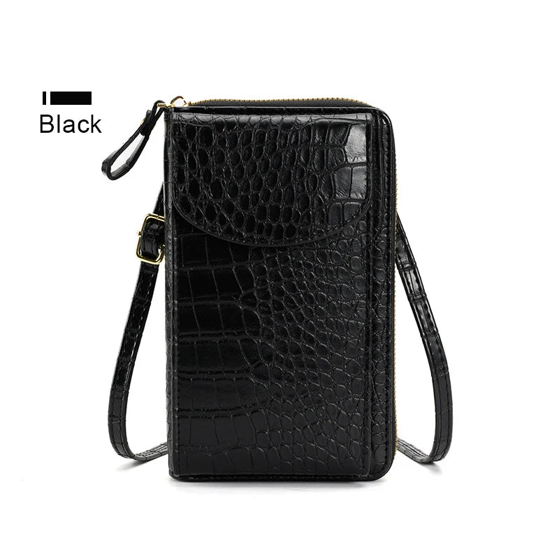 Crossbody Cellphone Purse Phone Bags Ladies Mobile Shoulder Wallet PU Leather