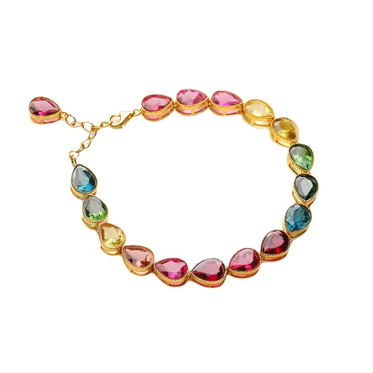 Exquisite Colorful Cubic Zirconia Luxury Bracelet