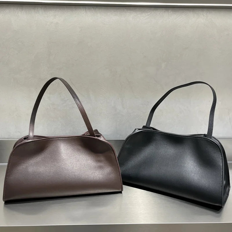 Genuine Leather Tote Bag Luxury Soft Shoulder Bag