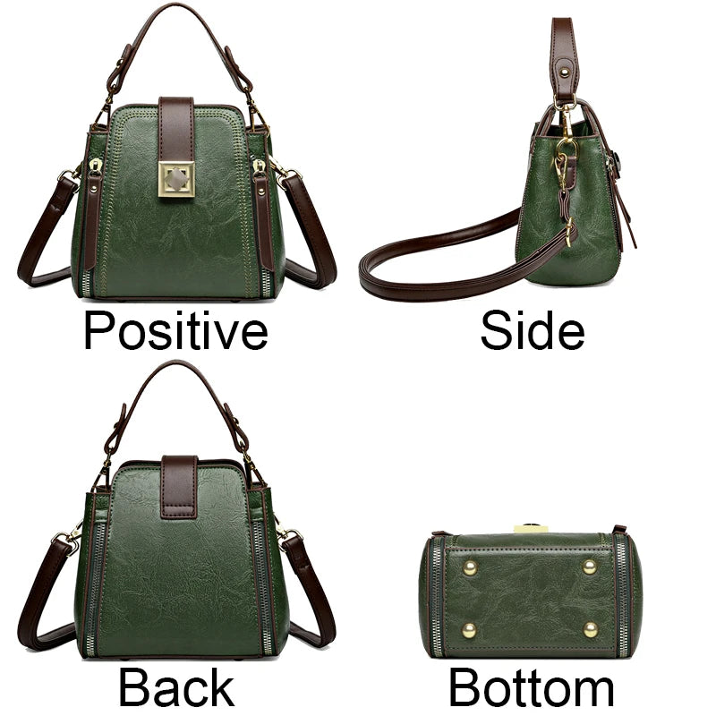 High-end Leather Tote Large Capacity Women Bags Luxury Design Shoulder Bag