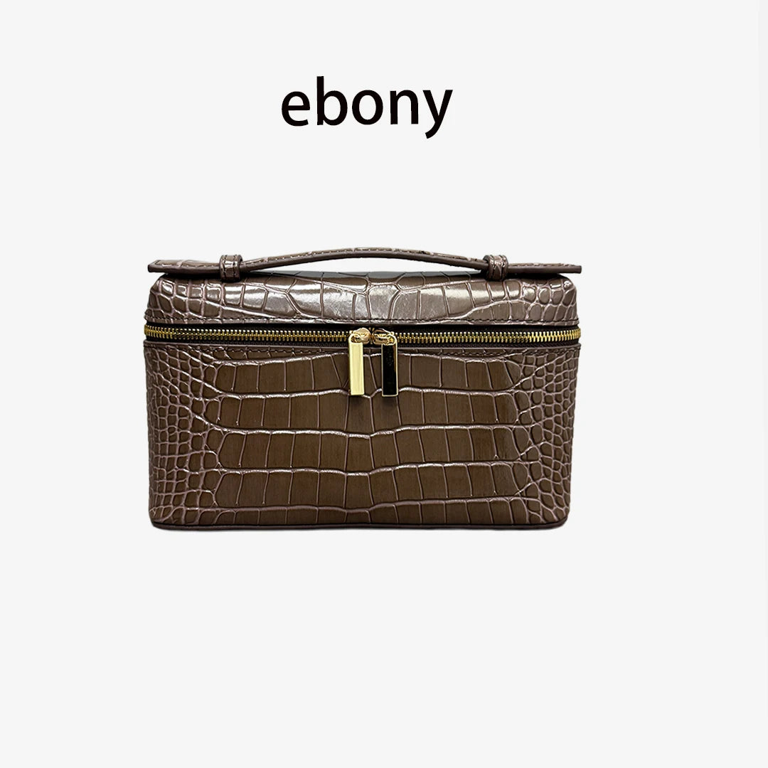 Small Crossbody Handbag Genuine Leather Crocodile Pattern Design