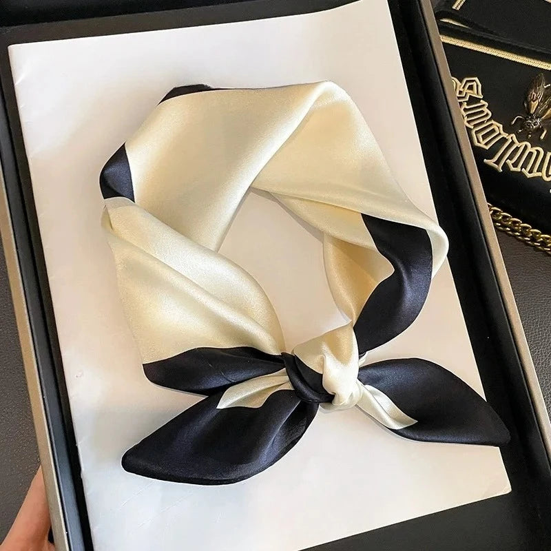 100% Real Silk Scarf Women Square Scarves Bandana