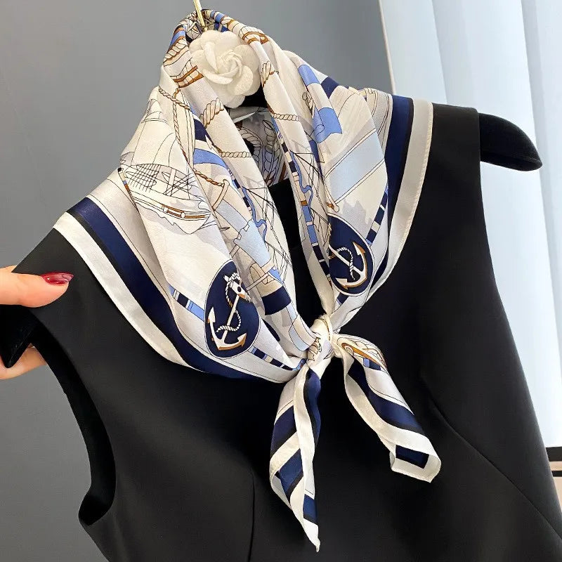 100% Silk Scarf Elegant Luxury High Quality Fashion