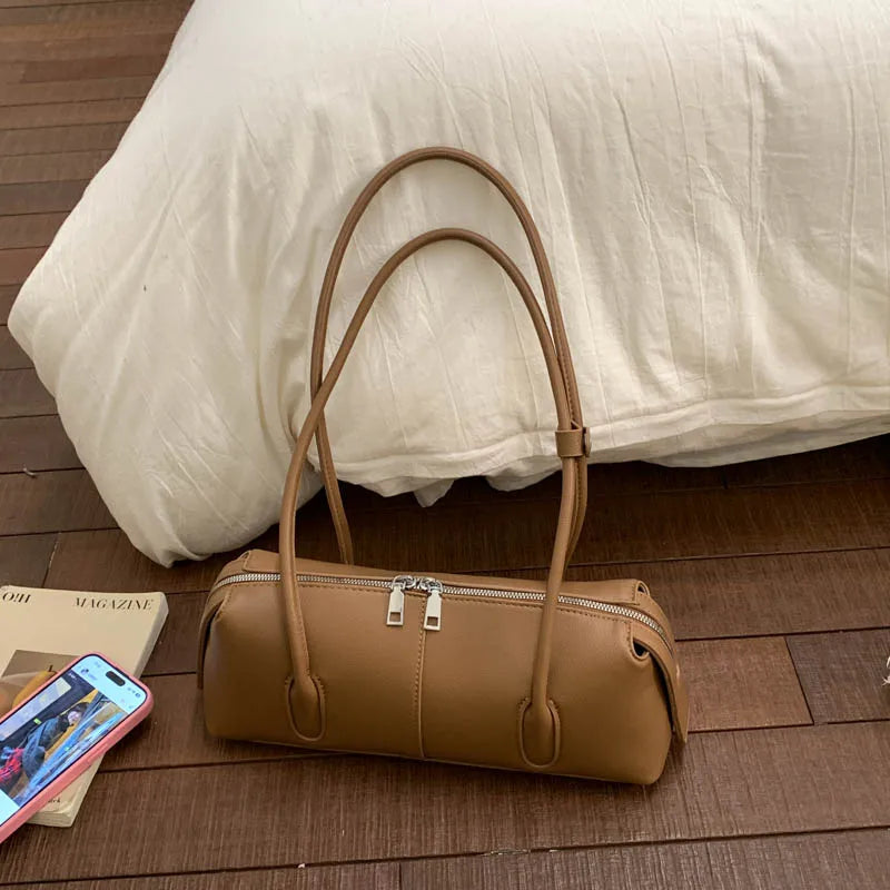 Retro Underarm Shoulder Bags PU Leather Satchel