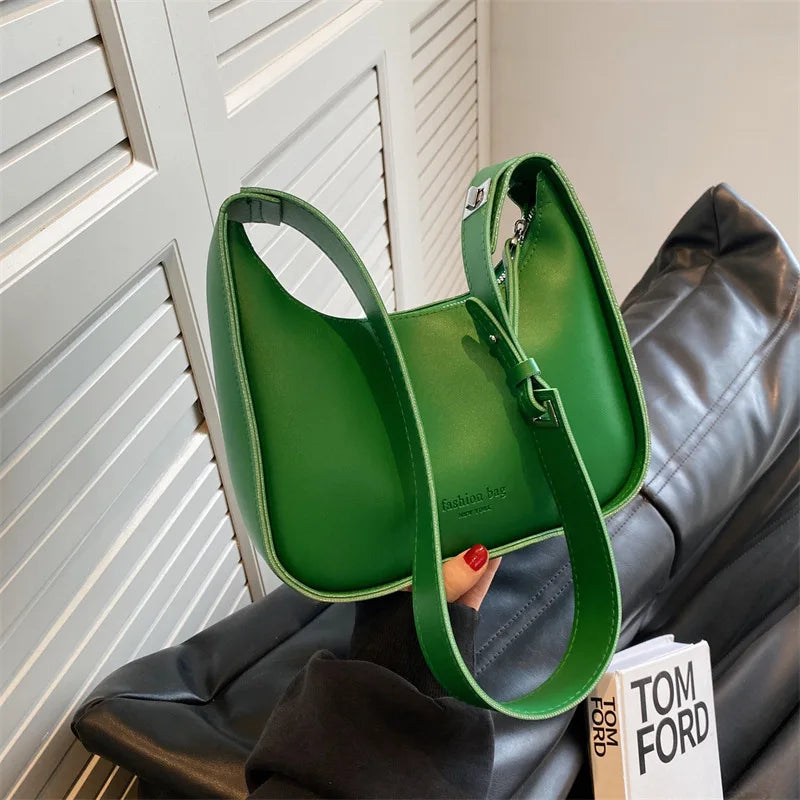High End Fashion Women's Bag Versatile Texture Casual Shoulder Underarm Bag