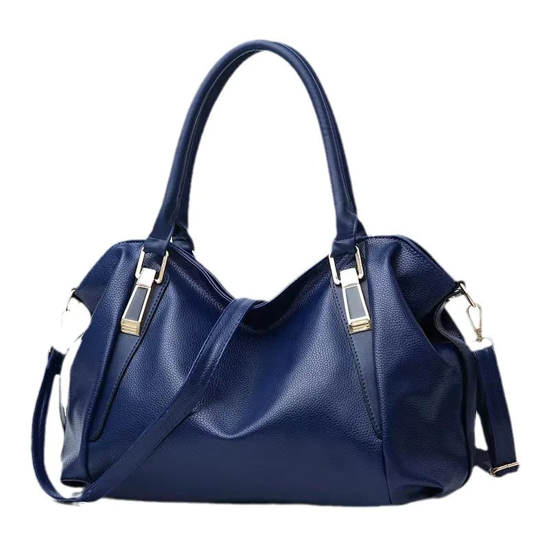 Casual Fashion Women Shoulder Bag Solid Color Soft Large Capacity Bag Crossbody Bag