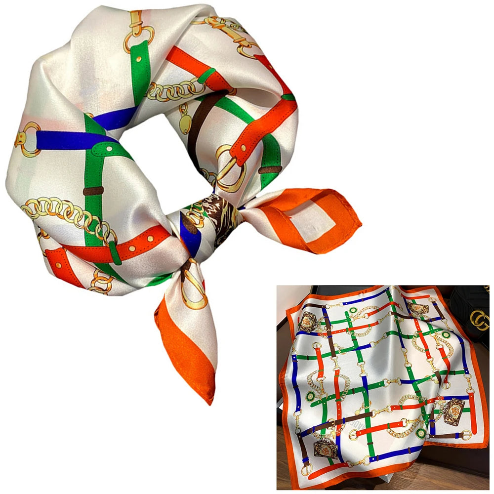 Women 100% Mulberry Real Silk Scarf 53cm