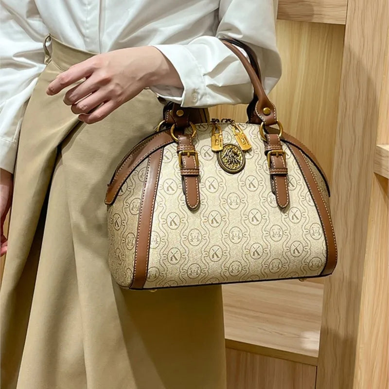 Fashionable and luxurious brand handbag leather shoulder bag