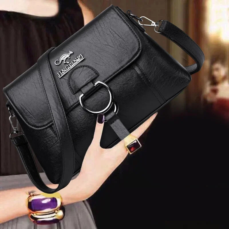 Single Shoulder Bag PU Soft Leather Texture Women's Bag Large Capacity Crossbody