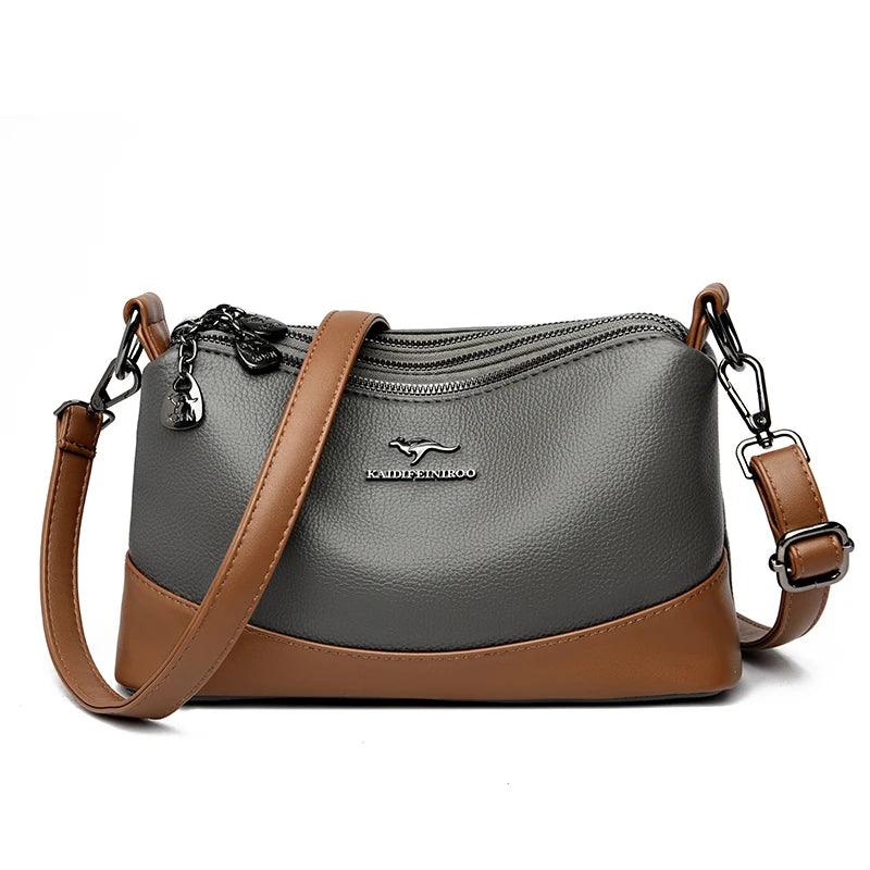 High-quality Leather Handbags Luxury Design Shoulder Crossbody Bag Soft Sac