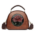 Vintage Handbag Women Shoulder Bag Luxurious Designer Round Bag High-quality